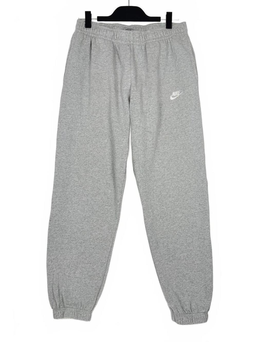 Nike Men's Sportswear Club Fleece Joggers Heather Grey Sweatpants Graphic Size L